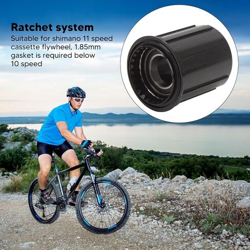 Bike Freehub Body, Aluminum Alloy 11 Speed Ratchet System Two Bearing Cassette Freewheel Body Replacement for Road Mountain Bike, 11 Speed Freehub Body in Saudi Arabia
