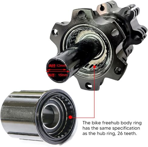 Bike Freehub Body, Aluminum Alloy 11 Speed Ratchet System Two Bearing Cassette Freewheel Body Replacement for Road Mountain Bike, 11 Speed Freehub Body in Saudi Arabia