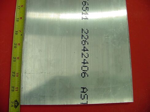 1/4 بوصة × 10 بوصة × 24 بوصة من الألومنيوم 6061 .25 بوصة × 10 بوصة T6 مخزون قضيب مسطح جديد in Kuwait