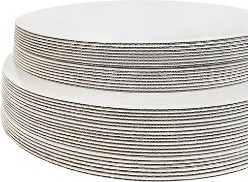 ONEMORE [35pcs] 10" White Cake board Round,Disposable Cake Circle Base Boards Cake Plate Round Coated Circle Cakeboard Base 10inch,Pack of 35 in Saudi Arabia