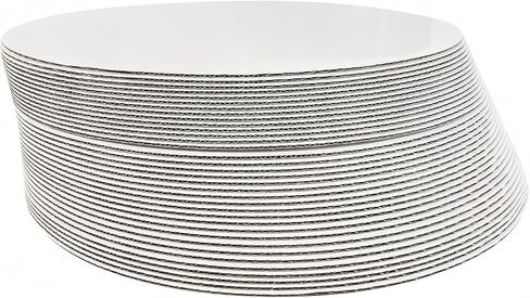 ONEMORE [35pcs] 10" White Cake board Round,Disposable Cake Circle Base Boards Cake Plate Round Coated Circle Cakeboard Base 10inch,Pack of 35 in Saudi Arabia