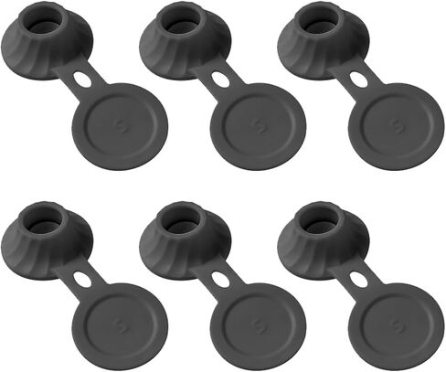 Flip It Bottle Emptying Cap Kit, 6pcs Upside Down Dispenser Caps, Zero Waste Shampoo Lotion Saver for Every Last Drop, Leak-Proof Inverted Storage in Kuwait