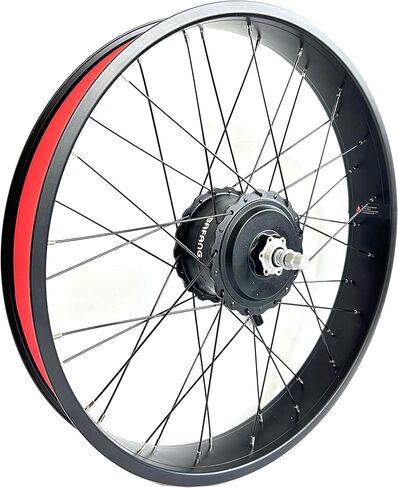 26x4.0 inch Front Drive Electric Bicycle Hub Motor 48V1000W Fat Bike Motor Kit 135mm Dropout Double Wall Rim TFT Color Display in Kuwait