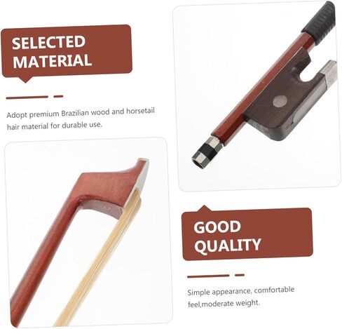 Horsetail Student Cello Bow for Beginners 1/8 Size Musical Instrument Bow for Practice Durable and Flexible Design Ideal for Cello Students and Teachers in Saudi Arabia