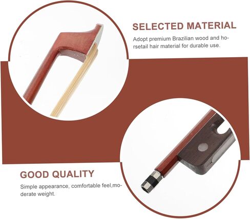 Horsetail Student Cello Bow for Beginners 1/8 Size Musical Instrument Bow for Practice Durable and Flexible Design Ideal for Cello Students and Teachers in Saudi Arabia
