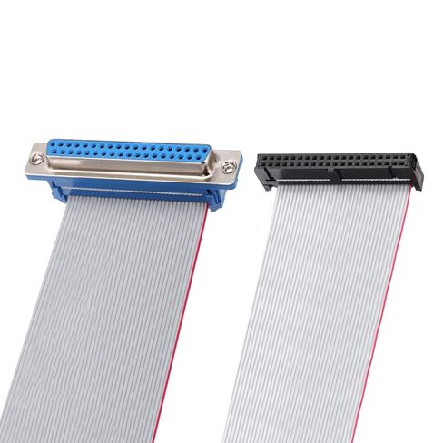 uxcell IDC Wire Flat Ribbon Cable DB37 Female to FC-40 Female Connector 2.54mm Pitch 50cm Length in Saudi Arabia
