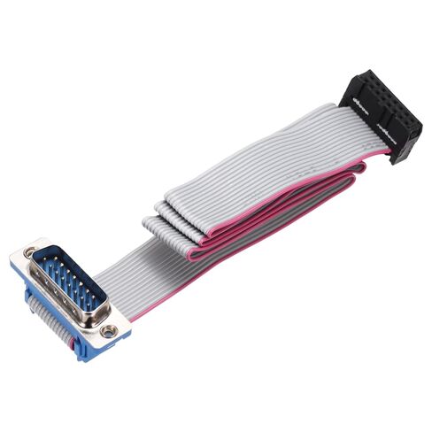 uxcell IDC Wire Flat Ribbon Cable DB37 Female to FC-40 Female Connector 2.54mm Pitch 50cm Length in Saudi Arabia