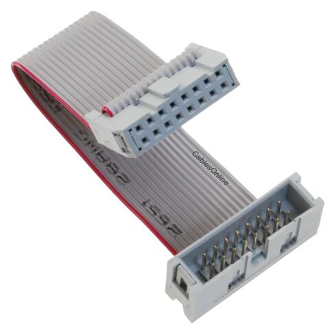 CablesOnline, 12-inches 16-Pin (2x8) 2.54mm-Pitch IDC 16-Wire Flat Ribbon Extension Cable, FR-1612M in Saudi Arabia
