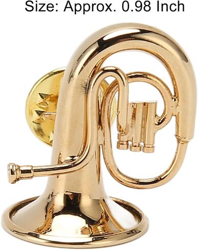 دبوس بروش مصغر، دبابيس آلة موسيقية على شكل توبا نحاسية، دبوس طية صدر السترة للملابس الخارجية، تزيين الفستان، حفلة الرقص، مأدبة الزفاف، هدية عيد ميلاد in Kuwait