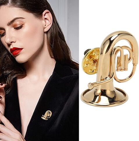 دبوس بروش مصغر، دبابيس آلة موسيقية على شكل توبا نحاسية، دبوس طية صدر السترة للملابس الخارجية، تزيين الفستان، حفلة الرقص، مأدبة الزفاف، هدية عيد ميلاد in Kuwait