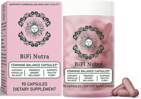 Feminine Balance & Hormone Support Capsules – Vaginal & Urinary Wellness, Healthy Flora, Hormone Health, Energy Vitality – LactoSpore, Cranberry, Pineapple & Primal Organ Blend, 90 Count in Saudi Arabia