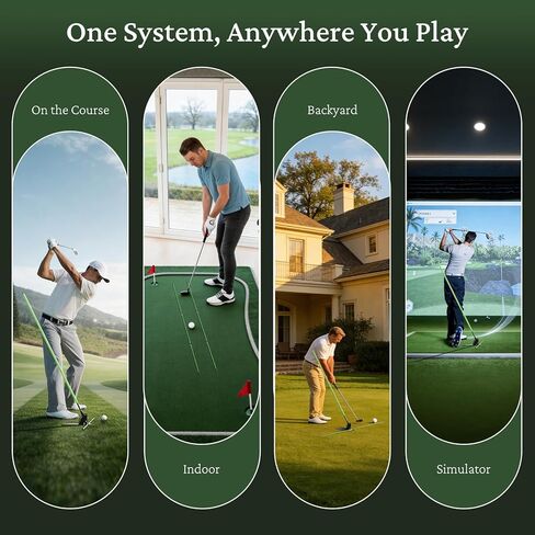 [Upgraded] Golf Alignment Sticks Holder with Angle Adjustment, Metal Base, Detachable Rods with Metal Joints, Golf Swing Training Aid for Putting, Full Swing, Posture Correction, Portable Golf Trainer in Saudi Arabia