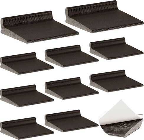 Pangda 10 Pcs Door Corner Seal, Self Adhesive Frame Door Corner Seals Raised Behind Weatherstripping for Noise Isolation and Weather Protection (Classic,White) in Saudi Arabia
