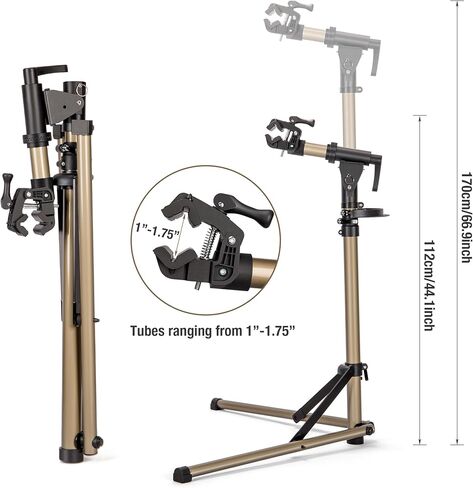 حامل إصلاح الدراجة الإلكترونية (بحد أقصى 88 رطلاً) - حامل حامل الدراجة لصيانة منصة العمل - حامل عمل الدراجة الإلكترونية متجر الدراجات ميكانيكا المنزل لدراجات الطرق والجبال in Kuwait