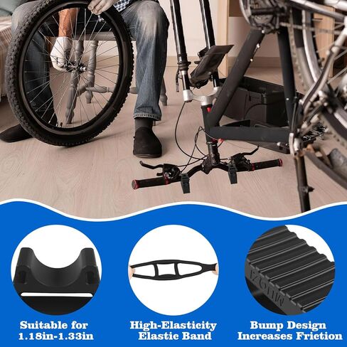 JIEYU 2 Pcs Bike Repair Handlebar Stand，Bicycle Handlebar Bracket，Clip-On Stabilizer for Mountain Bike Maintenance Repair Tools Fit for 30~34mm Grips in Kuwait