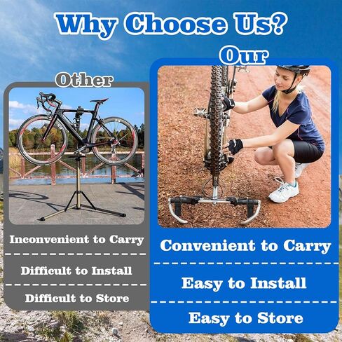 JIEYU 2 Pcs Bike Repair Handlebar Stand，Bicycle Handlebar Bracket，Clip-On Stabilizer for Mountain Bike Maintenance Repair Tools Fit for 30~34mm Grips in Kuwait