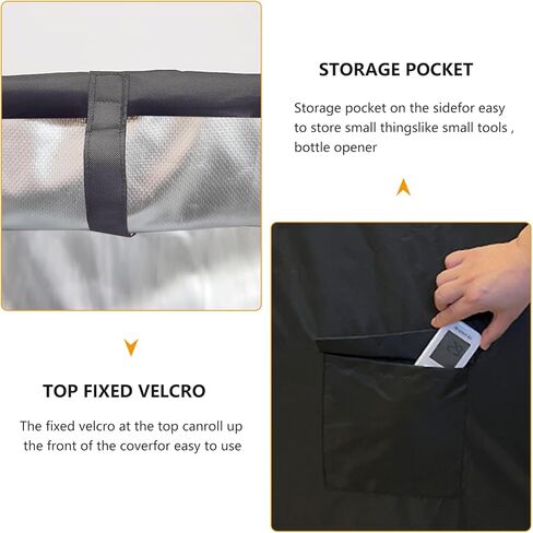 Storage Shelf Cover, Waterproof Dustproof Shelving Unit Protector, Fits 48"Wx20"Dx72"H, With Zipper, Black (Cover Only) in Kuwait