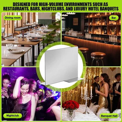 12"H Stainless Steel Commercial Ice Bin Divider Partition - 14.5" L x 5" D, Heavy Duty Resistant Organizer for Bar Ice Bins (Removable, Two-Section Design) in Kuwait