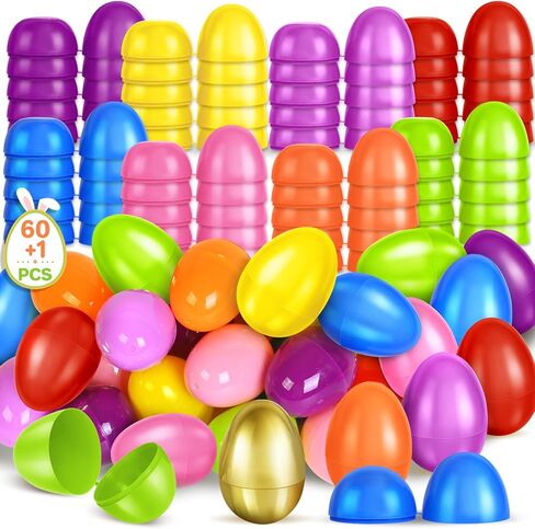 12 Pcs Jumbo Easter Eggs, 10 Inches Large Plastic Empty Fillable Jumbo Easter Egg Bulk for Easter Basket Stuffers Hunt Party Favor in Saudi Arabia