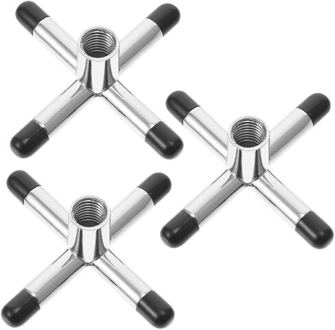 Hemoton 3-Piece Silver Billiard Cue Bridge Adjustable Snooker Pool Cue Accessory for Precision Compatible Standard Billiard Tables in Saudi Arabia