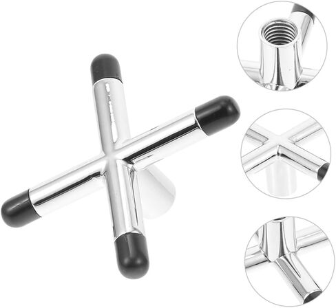 Hemoton 3-Piece Silver Billiard Cue Bridge Adjustable Snooker Pool Cue Accessory for Precision Compatible Standard Billiard Tables in Saudi Arabia