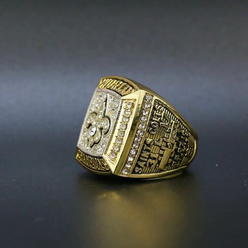 CLASSIC SERIES NolaCity 2009 CHAMPIONSHIP RING SaintYES # Rarity Luxury Commemorative Sports Fan Detail Gift - Glory Collect Various Festivals Occasions with Sandalwood Box in Saudi Arabia