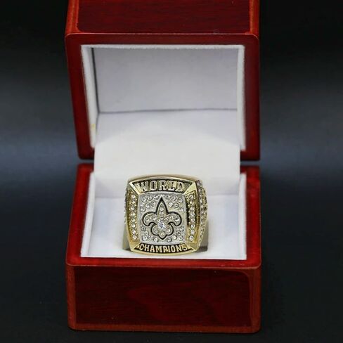 CLASSIC SERIES NolaCity 2009 CHAMPIONSHIP RING SaintYES # Rarity Luxury Commemorative Sports Fan Detail Gift - Glory Collect Various Festivals Occasions with Sandalwood Box in Saudi Arabia