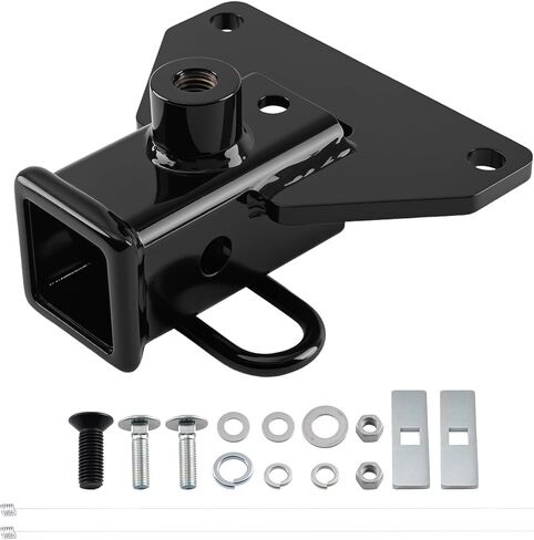 MaxPeedingrods Class 3 Trailer Hitch ، جهاز استقبال 2 بوصة ، مجموعة لجيب Gladiator 2020-2024 بيك آب شاحنة JT ، مع البراغي ، عقبة السحب مع معطف لامع مضاد للتشويش in Kuwait