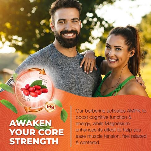 DRFOSTER Berberine HCL 1500mg, Berberine Supplement with Ceylon Cinnamon, Magnesium & Probiotics - Supports Gut Health & Immune System, Non-GMO, 120 Capsules in Kuwait