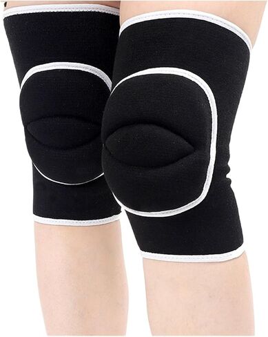 مستشعر سرعة العجلة زوج واحد من وسادات الركبة الرياضية للراقصين دعامة ناعمة للكرة الطائرة وكرة القدم والرقص والتنس والجري وركوب الدراجات وتمارين ABS ومستشعر سرعة العجلات الأمامية (6، L) in Kuwait