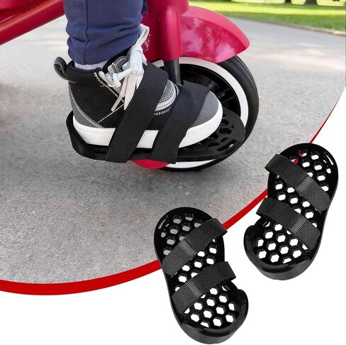 Tricycle Pedal Stabilizers, Toddler Foot Support with Adjustable Soft Straps, Universal Fit Radio Flyer & for Schwinn Trikes, Quick Training Wheels Alternative(Left & Right in Kuwait