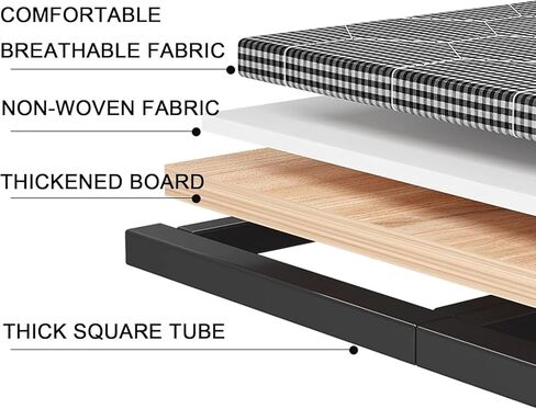 Lightweight Folding Bed Folding Bed with Mattress, Specially Designed for Adults, with A Thickened Steel Tube Frame, Easy to Store, No Assembly Required. Camping Folding Bed in Saudi Arabia