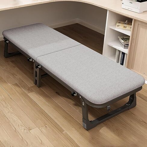 TIST Lightweight Folding Bed Single Folding Guest Bed with Foam Mattress - Portable Pull-Out Sofa Bed & Camping Cot for Adults Camping Folding Bed(185x60x38cm) in Saudi Arabia