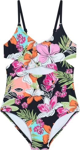 Kanu Surf Girls' Remi Wrap Around Girls One Piece Swimsuit UPF 50+ Bathing Suit Swimwear in Saudi Arabia