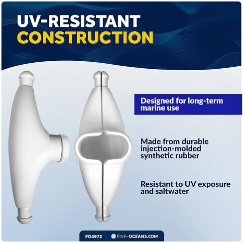 Five Oceans Rubber Spreader Boots 2-Pack - UV-Resistant Spreader Tips for Sail Protection in Saudi Arabia
