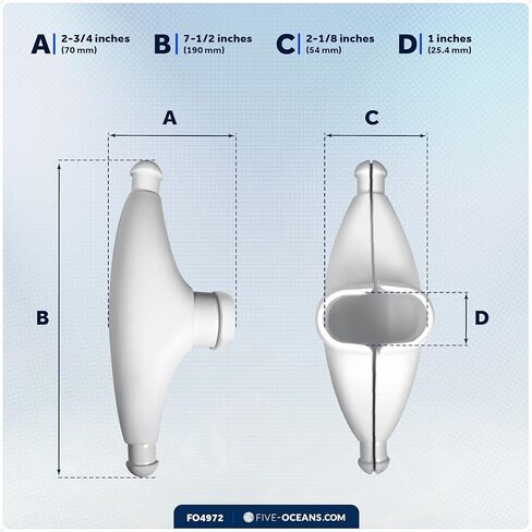 Five Oceans Rubber Spreader Boots 2-Pack - UV-Resistant Spreader Tips for Sail Protection in Saudi Arabia