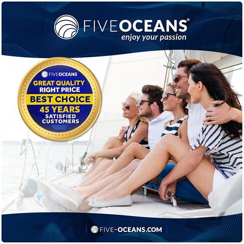 Five Oceans Rubber Spreader Boots 2-Pack - UV-Resistant Spreader Tips for Sail Protection in Saudi Arabia