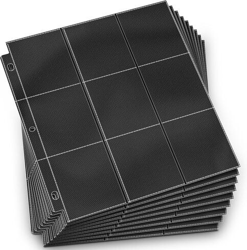 450 Pockets Trading Card Sleeves Binder, Baseball Card Binder Sleeves fit for MTG, Yugioh Cards, Standard Size Sports Card, 3 Ring Binder Card Holder Protector in Kuwait