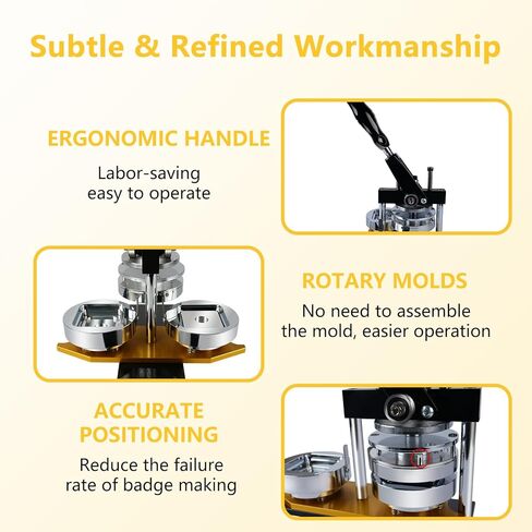 Fridge Magnet Button Maker Machine,1.97 in/50mm Metal Square Pin Maker Machine for Refrigerator Magnet,DIY Pin Badge Button Press Kits with 100 Sets Badge Supplies in Kuwait