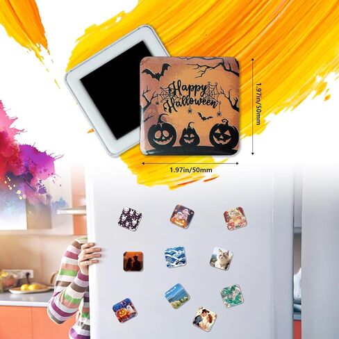 Fridge Magnet Button Maker Machine,1.97 in/50mm Metal Square Pin Maker Machine for Refrigerator Magnet,DIY Pin Badge Button Press Kits with 100 Sets Badge Supplies in Kuwait