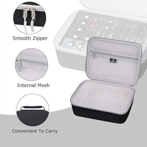 Hard Storage Case for Yamaha AG06MK2 Mixer,Travel Case for AG06MK,Protective Hard Shell Portable Travel(Box for Sale) (AG06MK2, Black) in Saudi Arabia