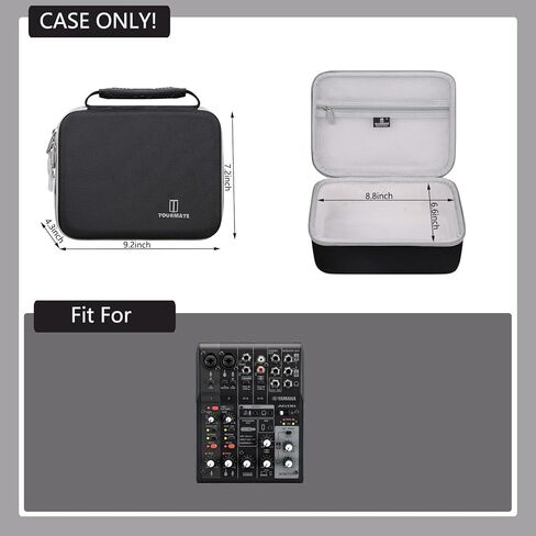 Hard Storage Case for Yamaha AG06MK2 Mixer,Travel Case for AG06MK,Protective Hard Shell Portable Travel(Box for Sale) (AG06MK2, Black) in Saudi Arabia