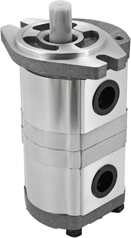 NEW HGP-33A-F6-6R Hydraulic Gear Pump Shaft 15.87mm 25MPa 1800RPM Hydraulic Tandem Double Gear Pump Keyed Shaft for Automotive Construction Lifting Agricultural Machinery Inlet 3/4" Outlet 1/2" in Saudi Arabia