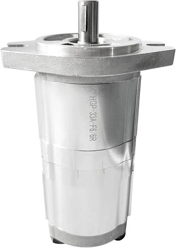 NEW HGP-33A-F6-6R Hydraulic Gear Pump Shaft 15.87mm 25MPa 1800RPM Hydraulic Tandem Double Gear Pump Keyed Shaft for Automotive Construction Lifting Agricultural Machinery Inlet 3/4" Outlet 1/2" in Saudi Arabia