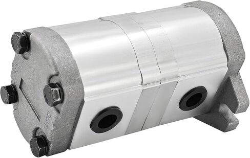 NEW HGP-33A-F6-6R Hydraulic Gear Pump Shaft 15.87mm 25MPa 1800RPM Hydraulic Tandem Double Gear Pump Keyed Shaft for Automotive Construction Lifting Agricultural Machinery Inlet 3/4" Outlet 1/2" in Saudi Arabia