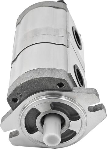 NEW HGP-33A-F6-6R Hydraulic Gear Pump Shaft 15.87mm 25MPa 1800RPM Hydraulic Tandem Double Gear Pump Keyed Shaft for Automotive Construction Lifting Agricultural Machinery Inlet 3/4" Outlet 1/2" in Saudi Arabia