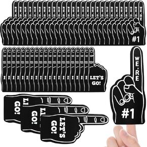 50 Pieces Mini Foam Fingers, We're #1 Sports Fan Cheer Gear, Ideal for Baseball Party Favors and Cheerleading Events Basketball Football Soccer Game Day Supplies(Green) in Kuwait