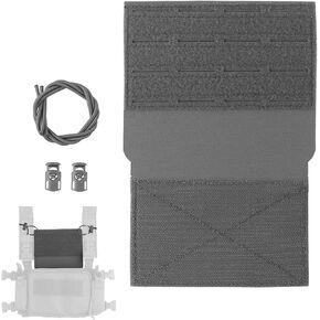 Tactical Chest Rig Front Panel Expansion Gear - MOLLE Mag Pouch Holder with Navigation Slot for Hunting Airsoft Gear in Kuwait