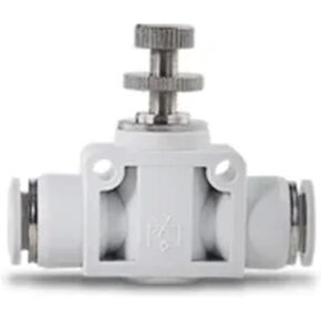 موصلات هوائية تركيبات خرطوم الهواء PU PY PE وصلة بيضاء تدفع إلى الأنابيب 4/6/8/10/12 مم موصل سريع الإصدار 1 قطعة (PE، 10 مم) in Kuwait