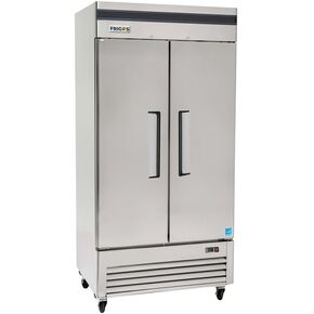 Frigos Premium FGP-RF-2DBC/40 40" Reach-In Refrigerator Double Solid Door 35 Cu Ft Silver - Ideal for Commercial Kitchen Commercial Storage Capacity - Included Liftgate in Kuwait